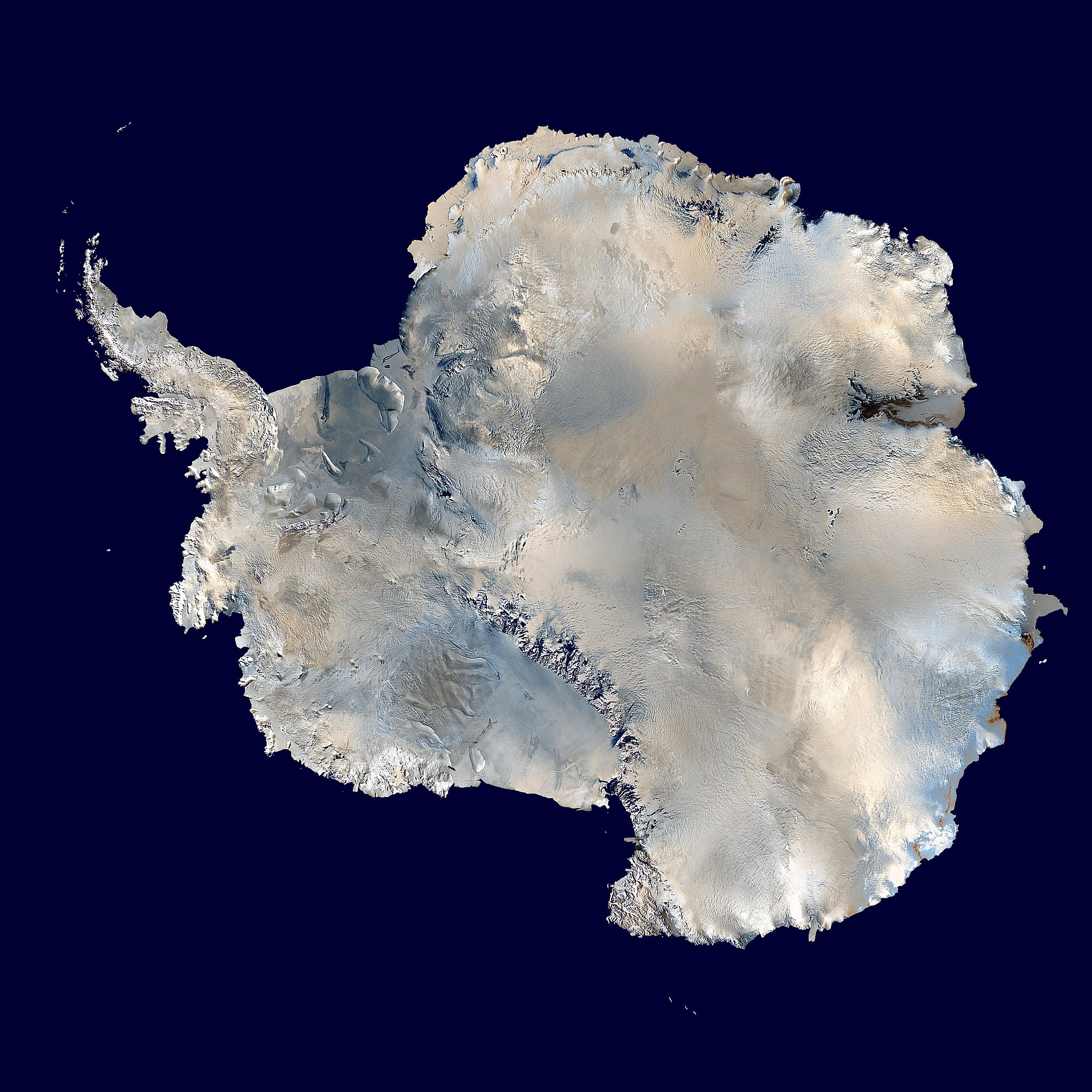 Aerial photograph of Antarctica