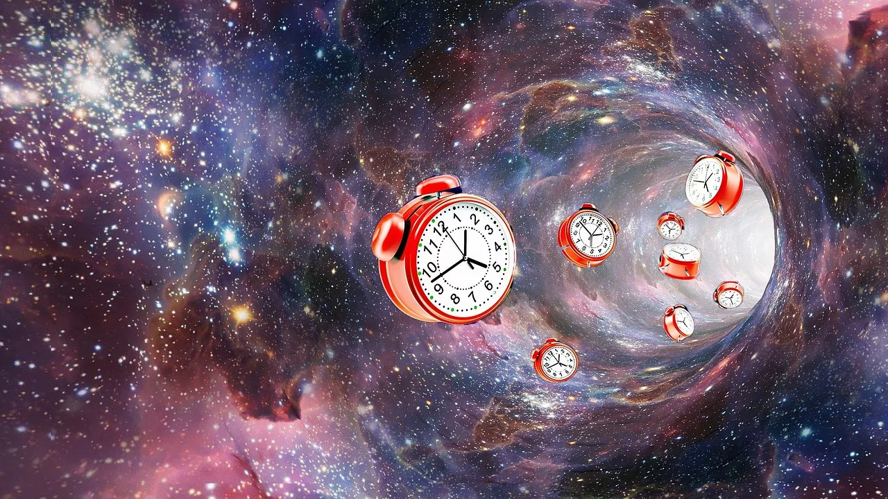 Clocks going through the space: time travel