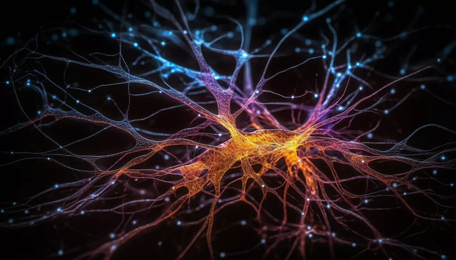 Neuronal synapse generated by AI