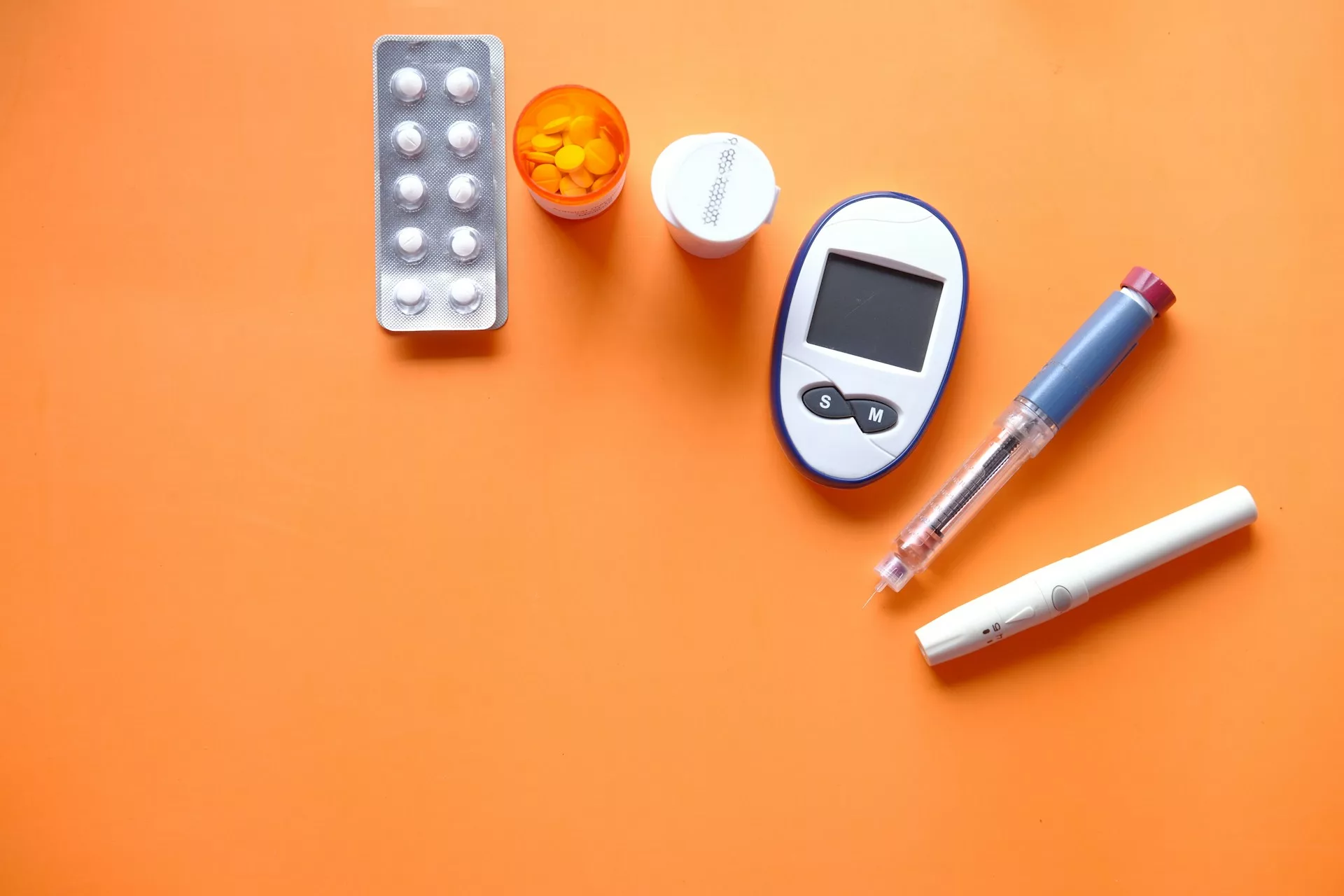 medication and blood monitors for diabetes