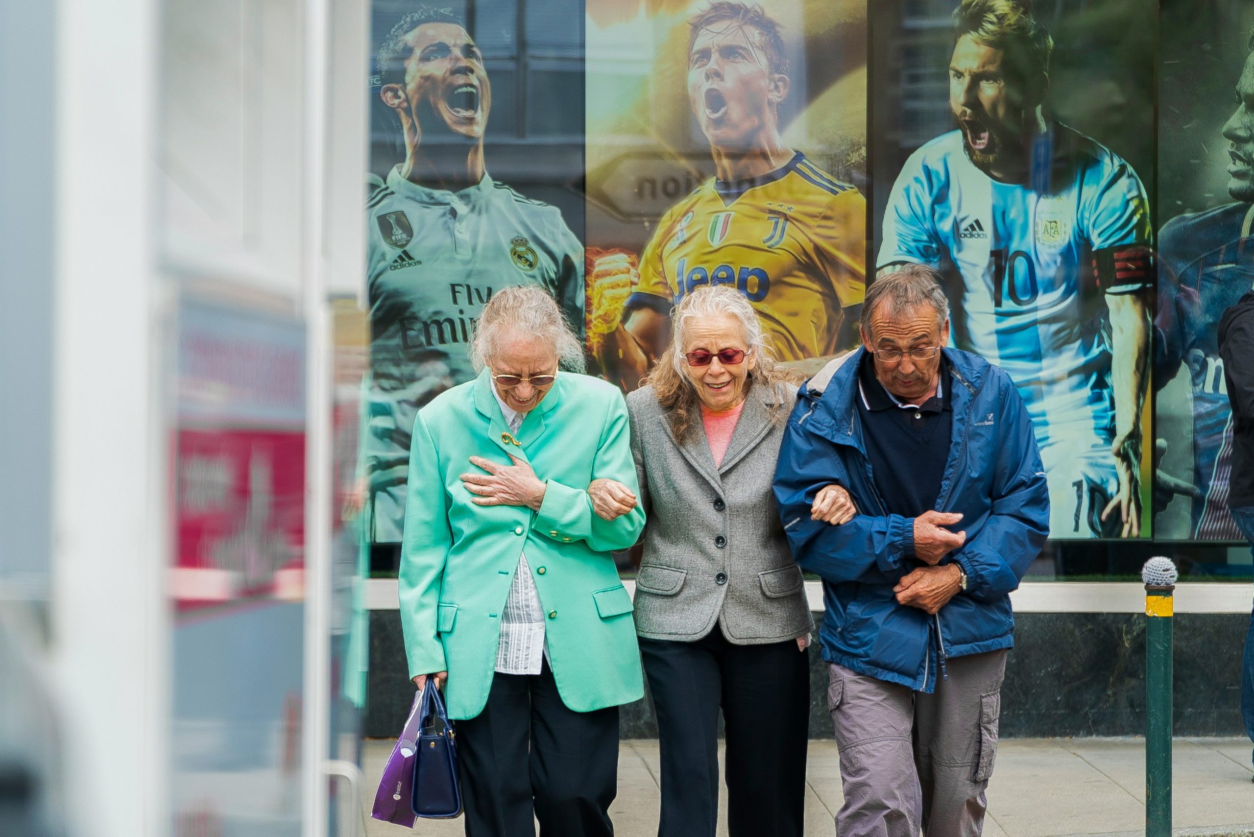 old people walking