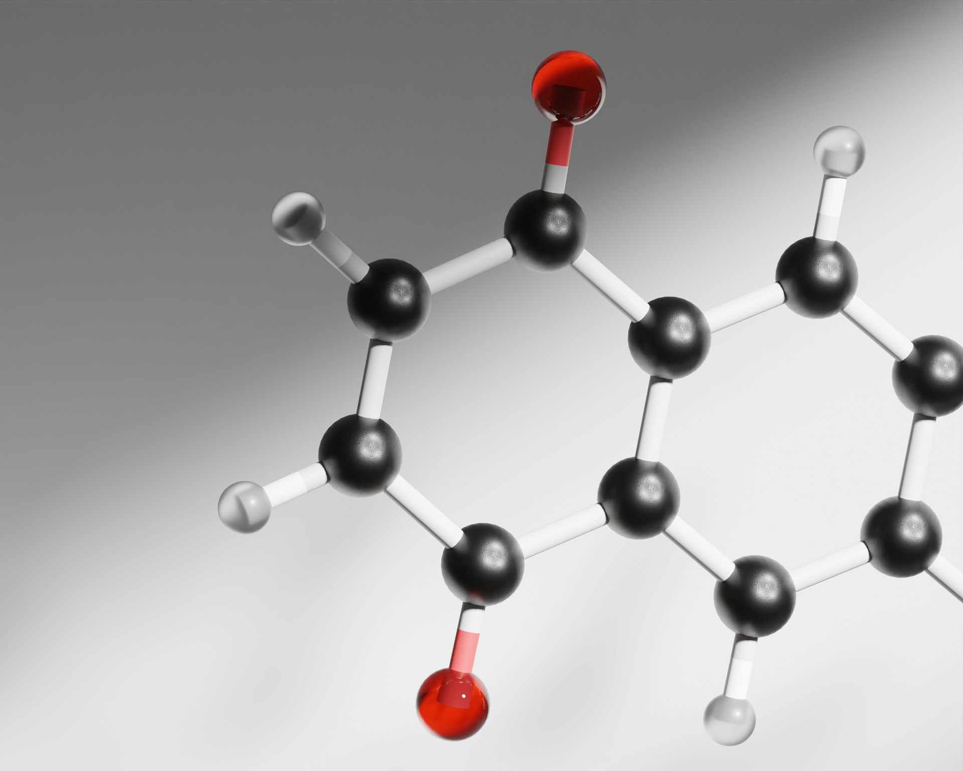 ringed molecules binded to each other